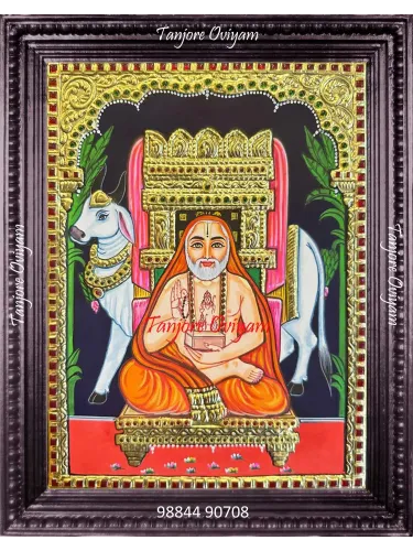 Raghavendra Swamy Tanjore Painting